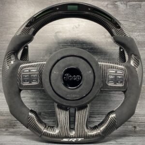 2011-2014 custom led jeep srt carbon fiber steering wheel
