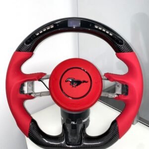2015-2020 custom ford mustang carbon fiber led steering wheel